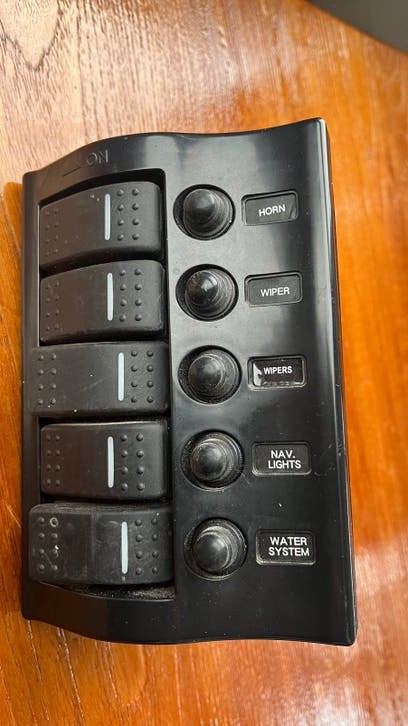 Schakelaarblok boot, Ophalen of Verzenden, Zo goed als nieuw, Ankeren en Afmeren, Zeilboot of Motorboot