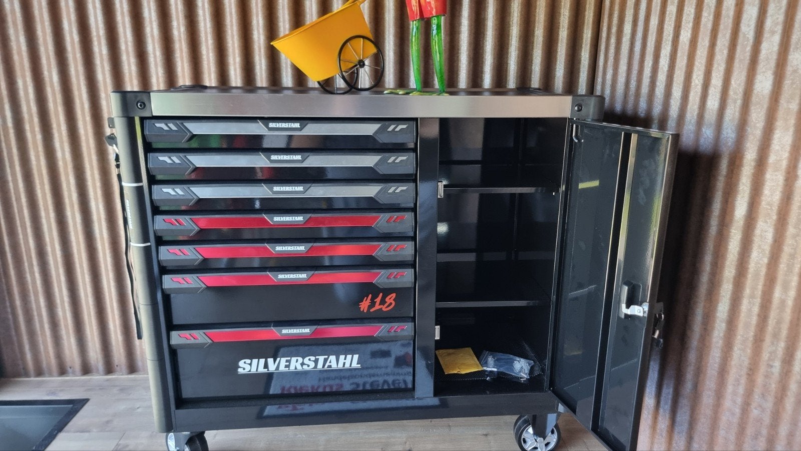 Silverstahl gereedschapwagen l 7 laden vol, Ophalen, Nieuw