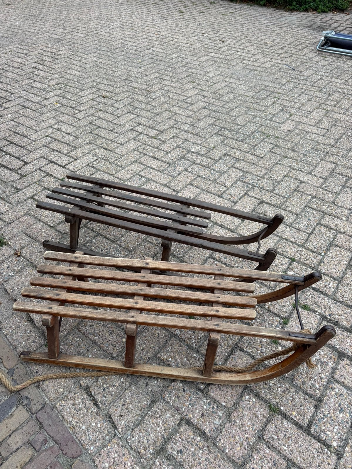 Slee twee stuks voor, Ophalen, Gebruikt