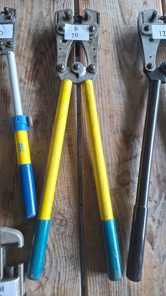 Div. Klauke en Haupa kabelschoenperstangen / Krimptangen, Auto diversen, Autogereedschap, ., Ophalen of Verzenden, Zo goed als nieuw