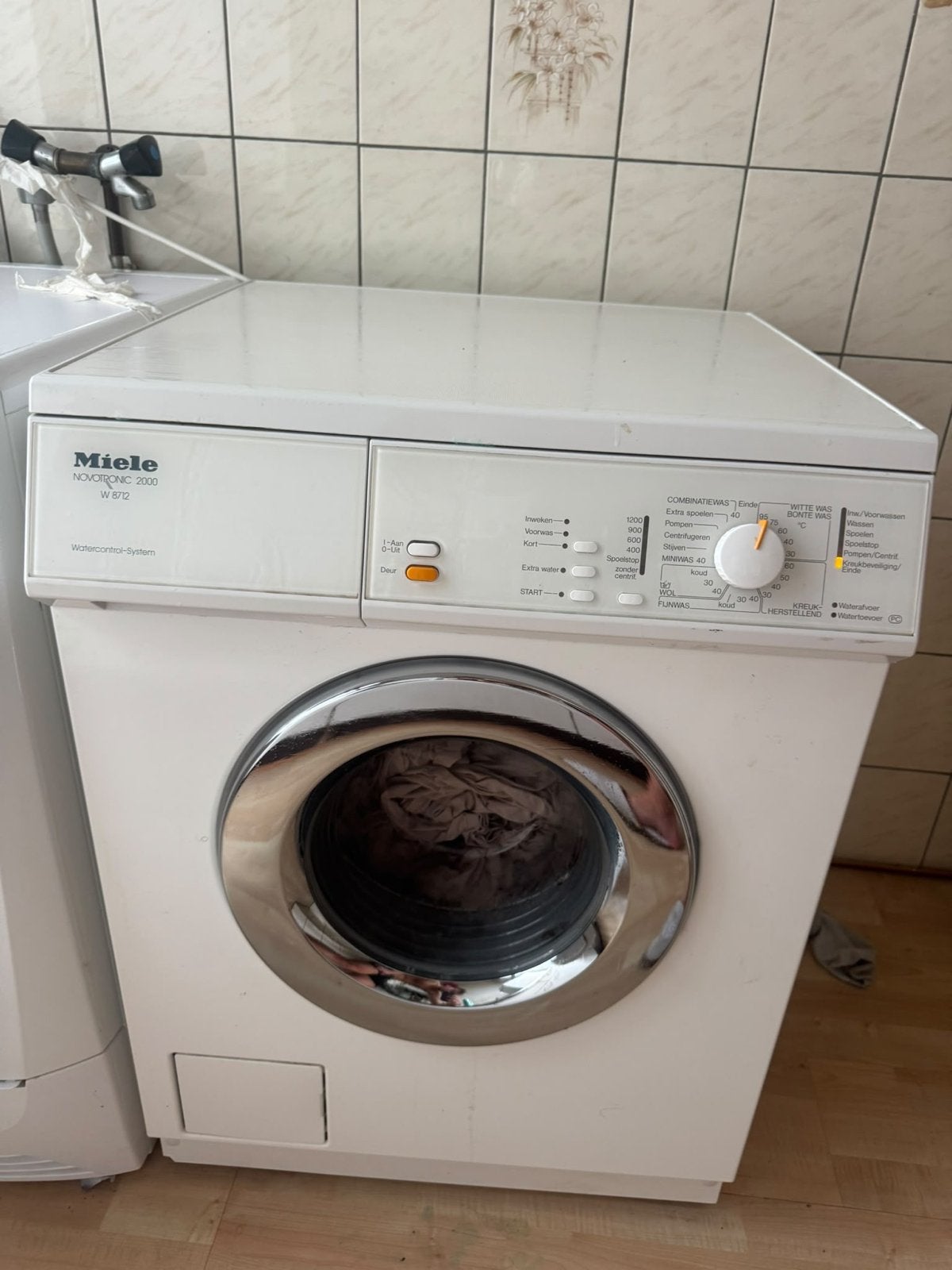 Miele Novotronic 2000 W 872 Wasmachine, Ophalen, Gebruikt, Voorlader, Kort programma