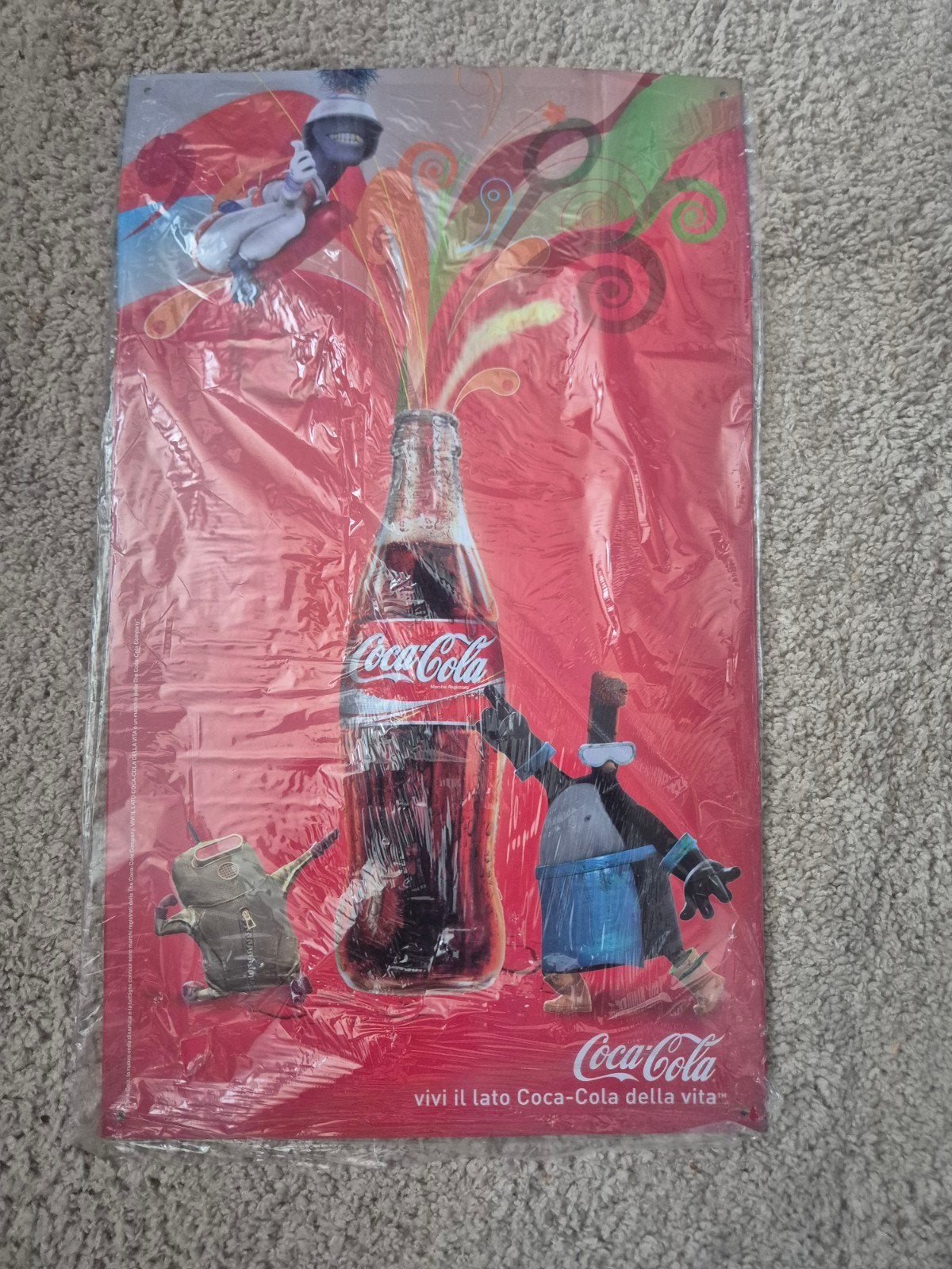 Coca-Cola Reclamebord - Nieuw in verpakking, Ophalen, Nieuw, Reclamebord