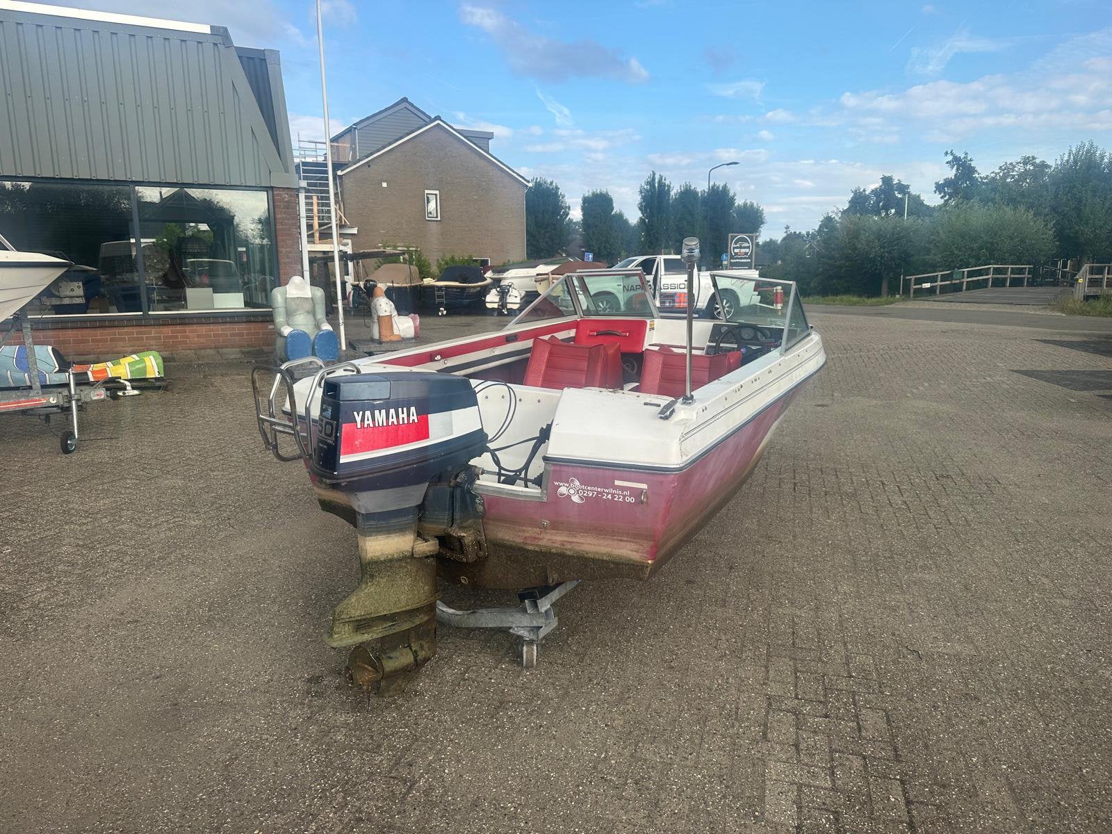 Invader Speedboot 50 pk Yamaha 2-takt, Ophalen, Gebruikt, Minder dan 70 pk, Buitenboordmotor