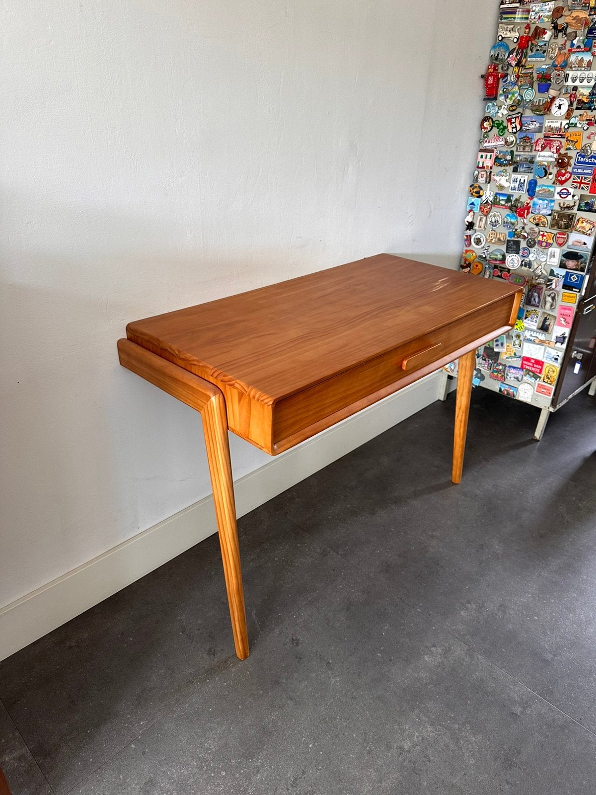 Vintage Frans design bureau van het merk La Redoute, Ophalen, 105 cm, Gebruikt, 50 cm
