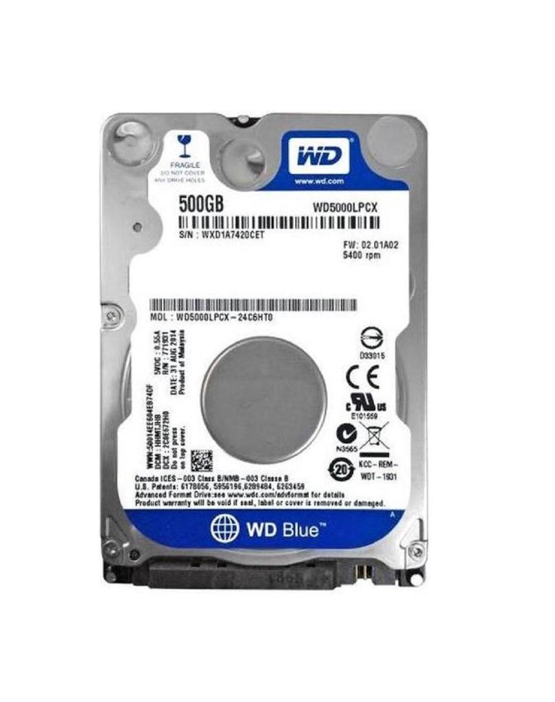 Western Digital Blue 500GB 2.5" harde schijf, Computers en Software, Harde schijven, Intern, Gebruikt, WesternDigital, Ophalen of Verzenden