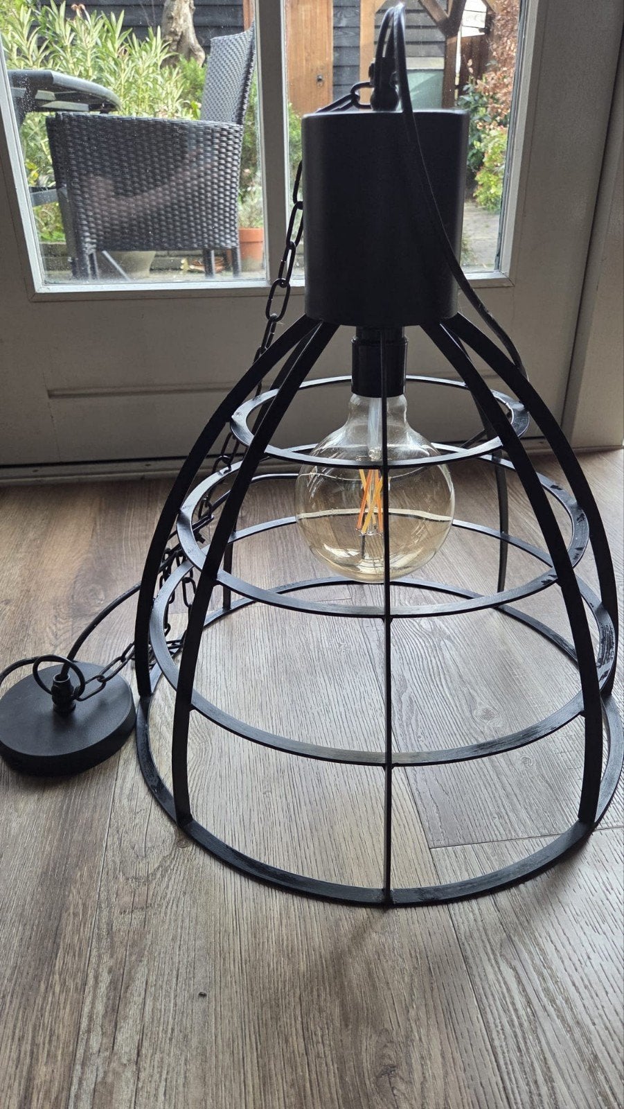 Industriële lamp, Ophalen, Metaal, E27 (groot)
