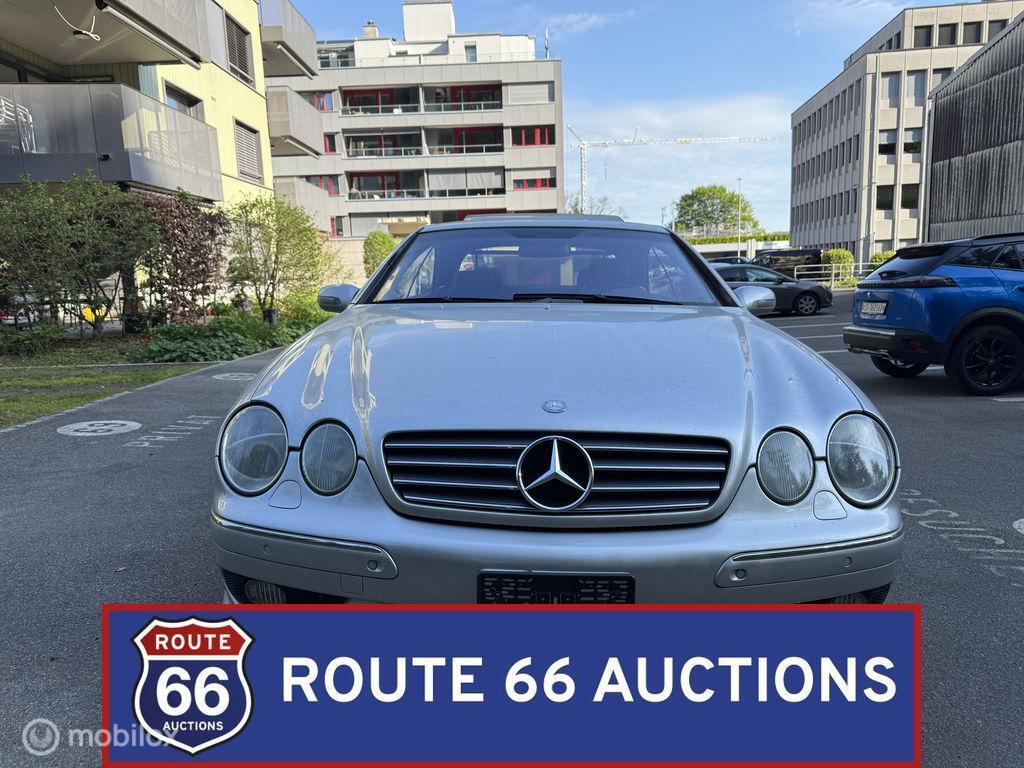 Mercedes-Benz CL 55 AMG | 2001 | Route 66 Auctions, Auto's, Overige carrosserieën, Zwart, Mercedes-Benz, Bedrijf