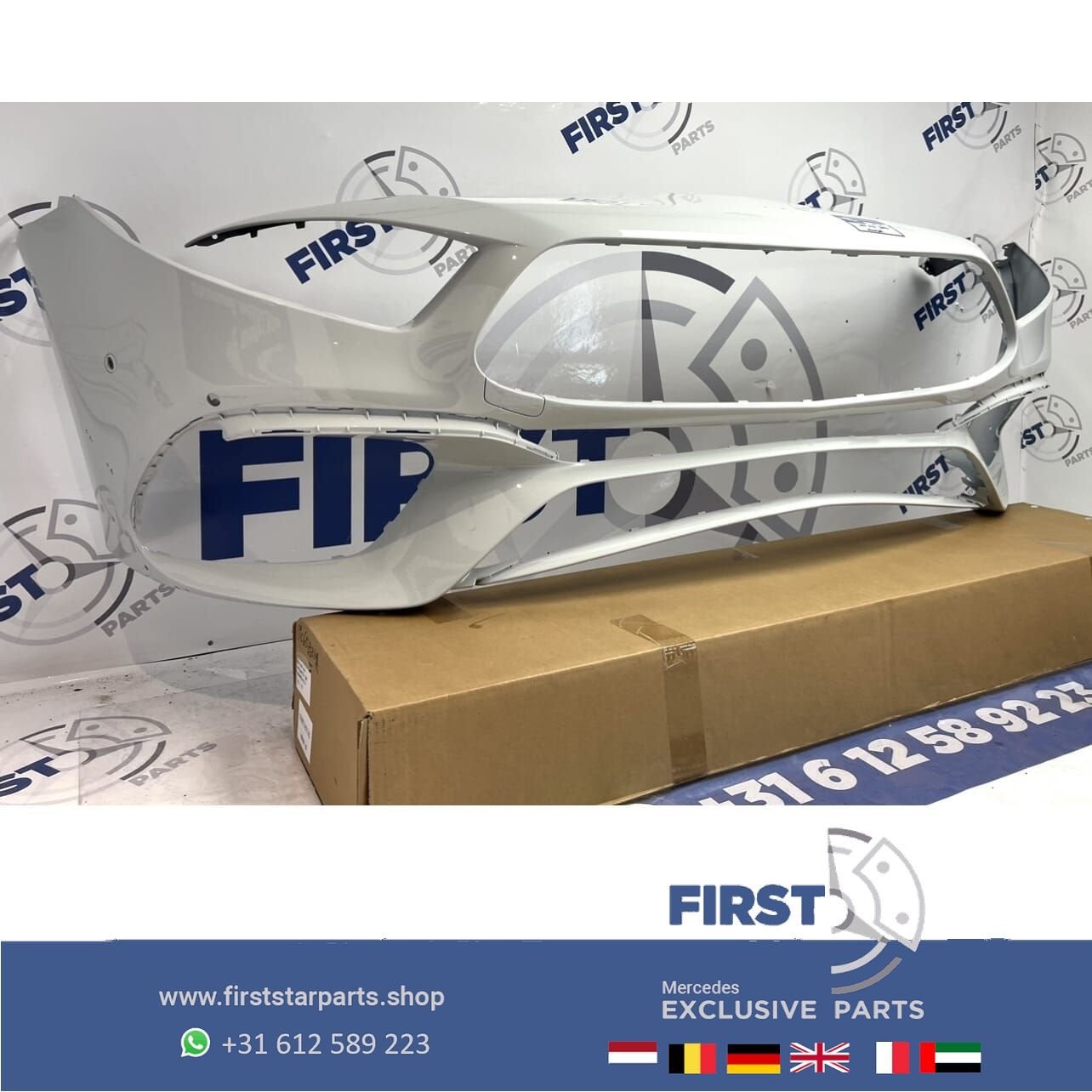 W177 V177 A45 AMG VOORBUMPER WIT A45S A KLASSE 2023 AERO Ori, Gebruikt, -, Voor, Ophalen of Verzenden