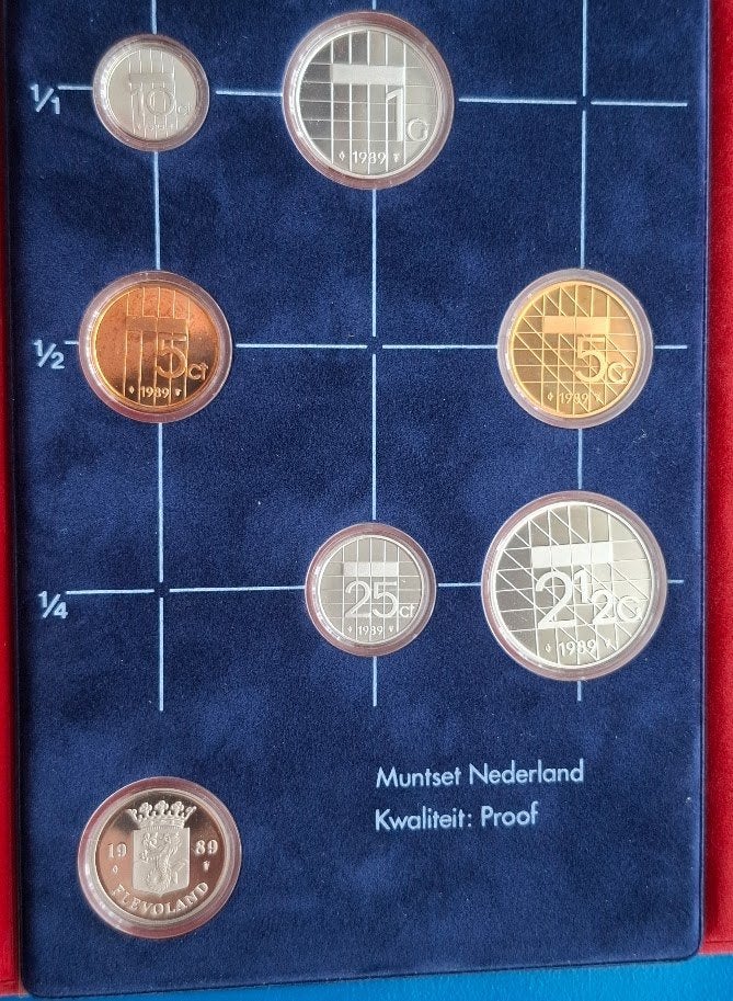 Jaarset Nederland 1989 Proof, Postzegels en Munten, Munten | Nederland, Verzenden, Koningin Beatrix, Euro's, Setje