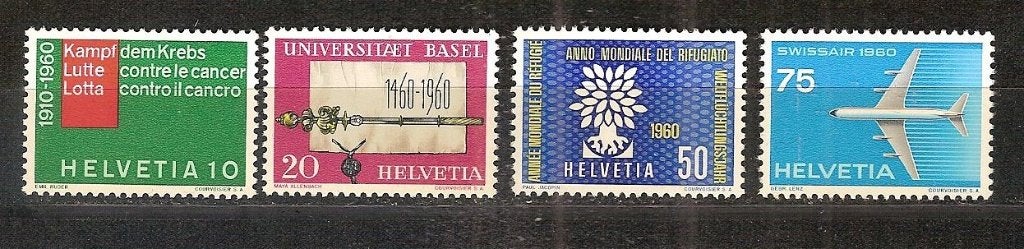 Zwitserland 692-695 postfris, Ophalen of Verzenden, Postfris