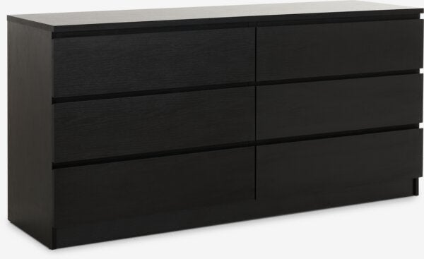 JYSK LIMFJORDEN ladekast met 6 lades, 160x48x78 cm, Huis en Inrichting, Kasten | Ladekasten, Ophalen, Gebruikt, 5 laden of meer