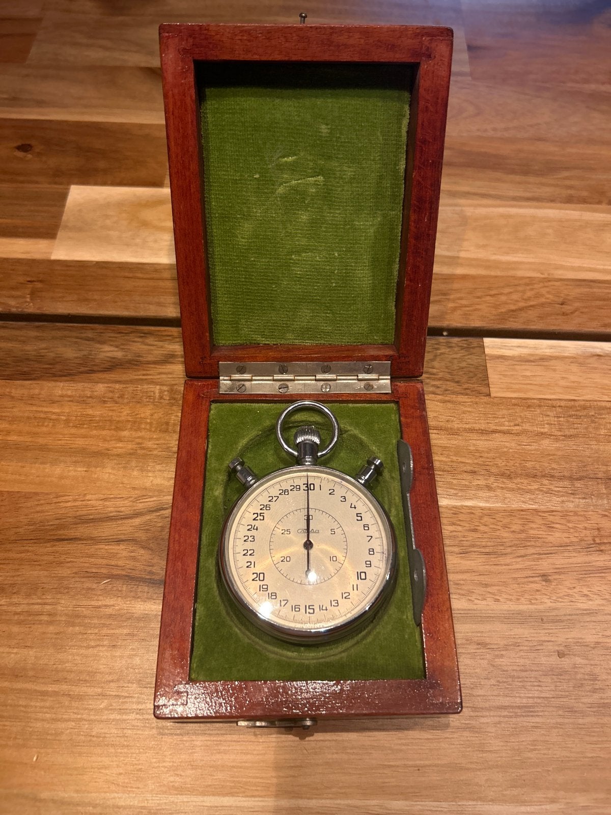 Zeldzame Russische Slava SDSpr-1-2-000 Stopwatch in doos, Ophalen of Verzenden