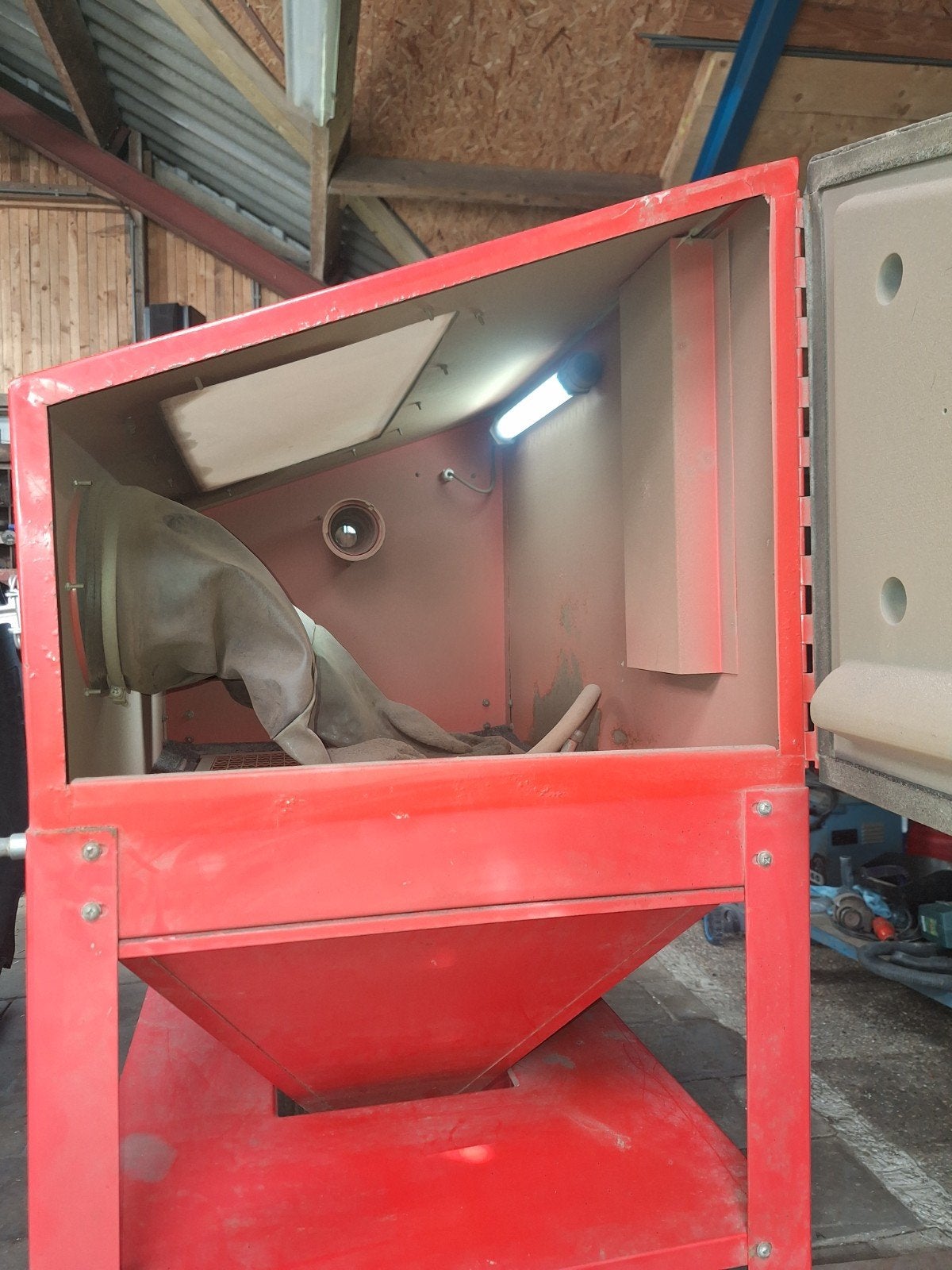 Straalcabine/ kast., Ophalen