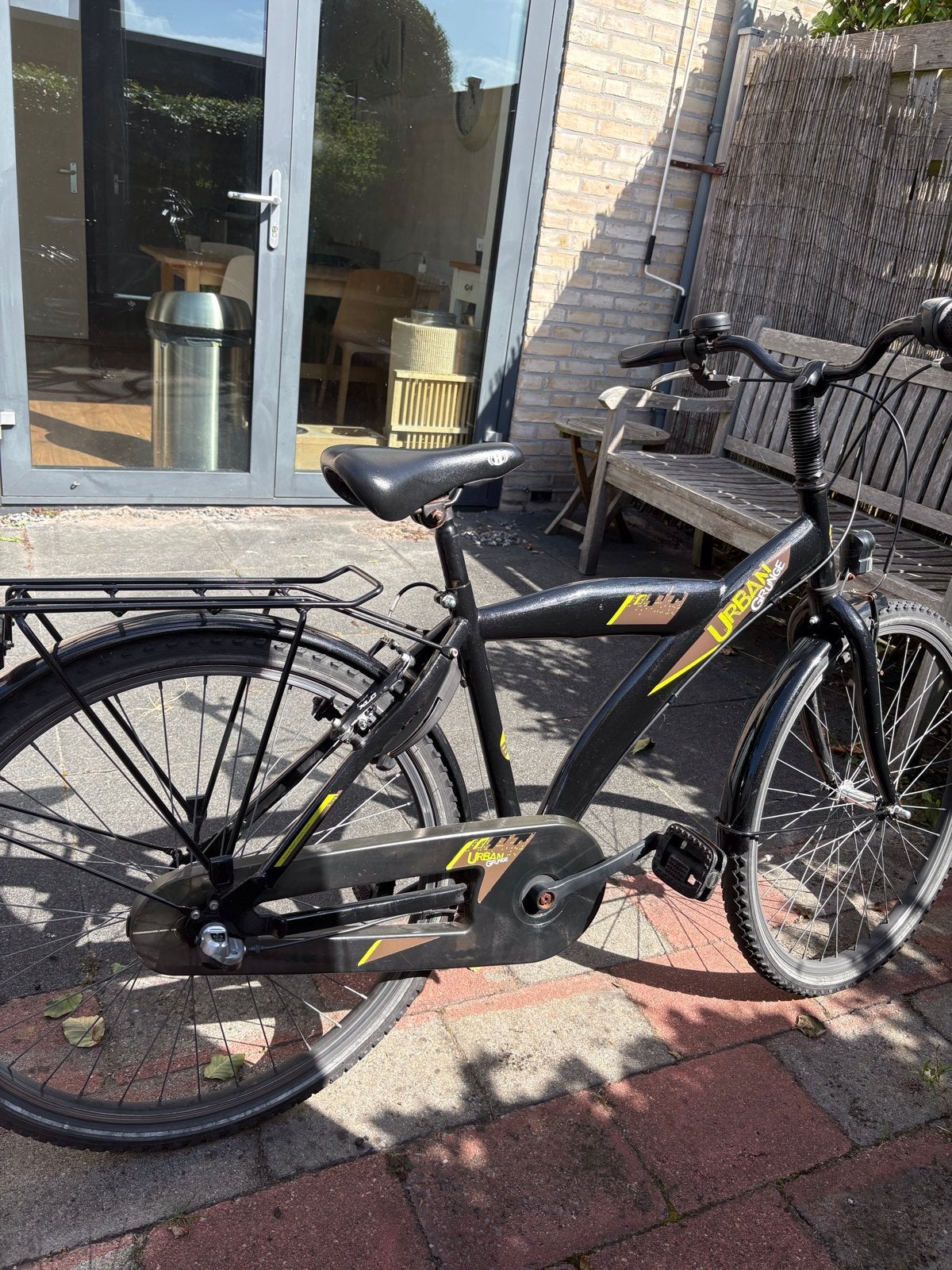 BFK Urban fiets - Zwart met bagagedrager, Fietsen en Brommers, Fietsen | Jongens, Ophalen, Gebruikt, Versnellingen