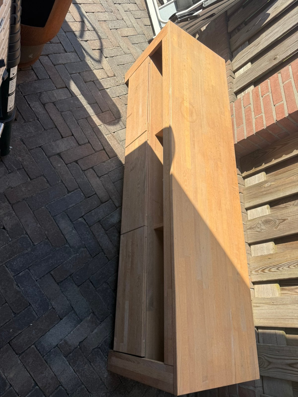 Tv meubel woood GRATIS, Tuin en Terras, Bloembakken en Plantenbakken, Ophalen, Gebruikt, 100 cm of meer, Rechthoekig
