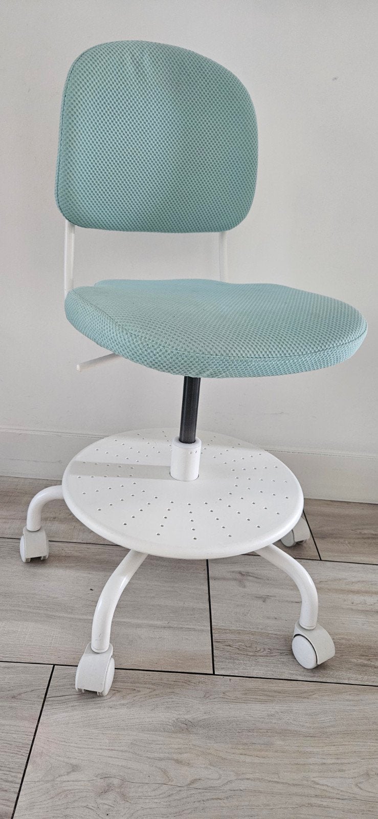 Kinder bureaustoel Ikea ORFJALL licht blauw, Ophalen, Gebruikt, Blauw