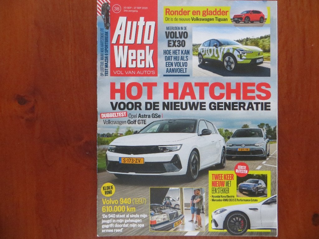 Autoweek 38 2023 Hot hatches: Opel Astra GSe en Golf GTE, Ophalen of Verzenden, Nieuw, Opel