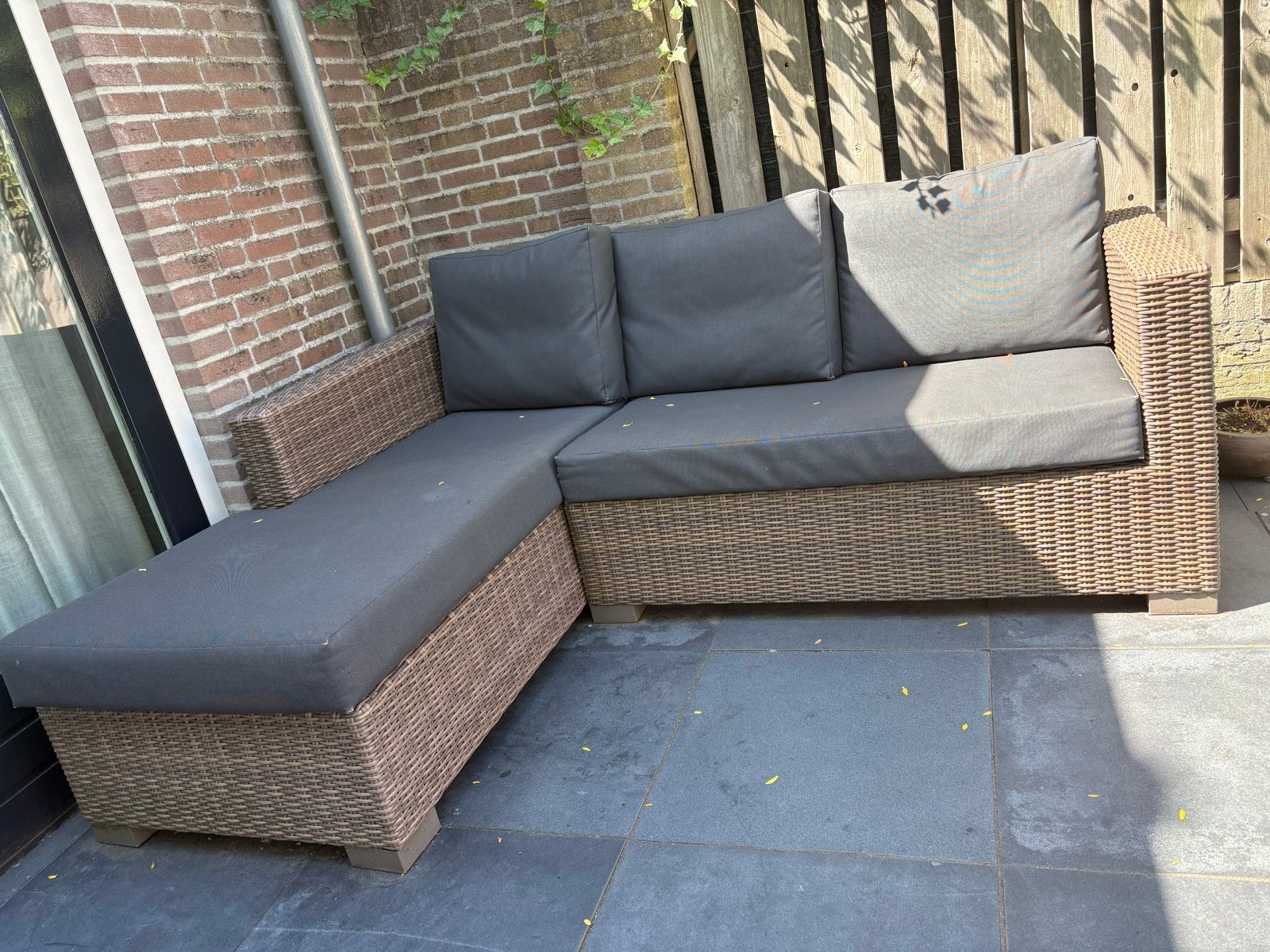 Loungebank, Ophalen, Gebruikt, 3 zitplaatsen, Loungeset