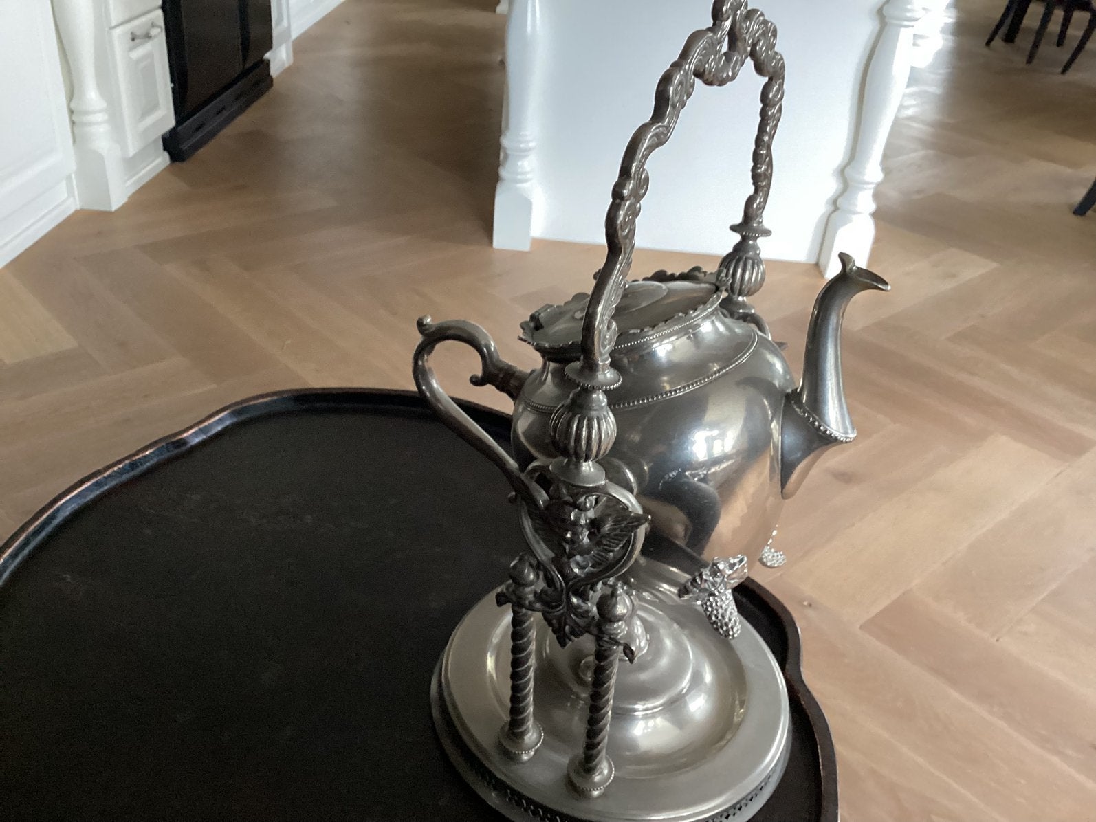 Verzilverde semafoor, Antiek en Kunst, Antiek | Tin, Ophalen of Verzenden