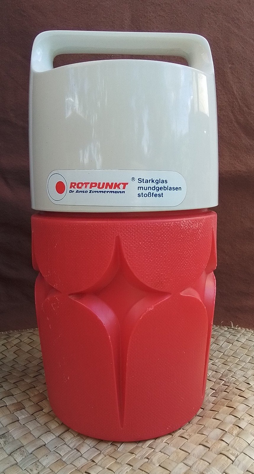 Vintage Rotpunkt Thermoskan - Rood/Wit - Goede staat, Ophalen of Verzenden