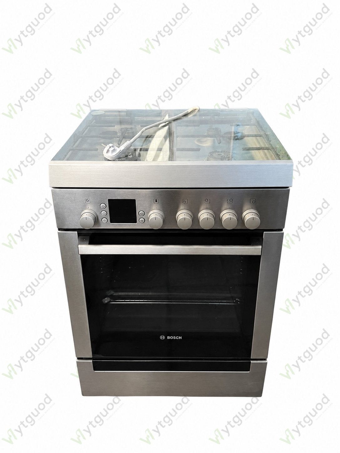 Bosch Vrijstaand Gasfornuis met Oven - Zo goed als nieuw, Witgoed en Apparatuur, Ophalen, 60 cm of meer, 4 kookzones, Zo goed als nieuw