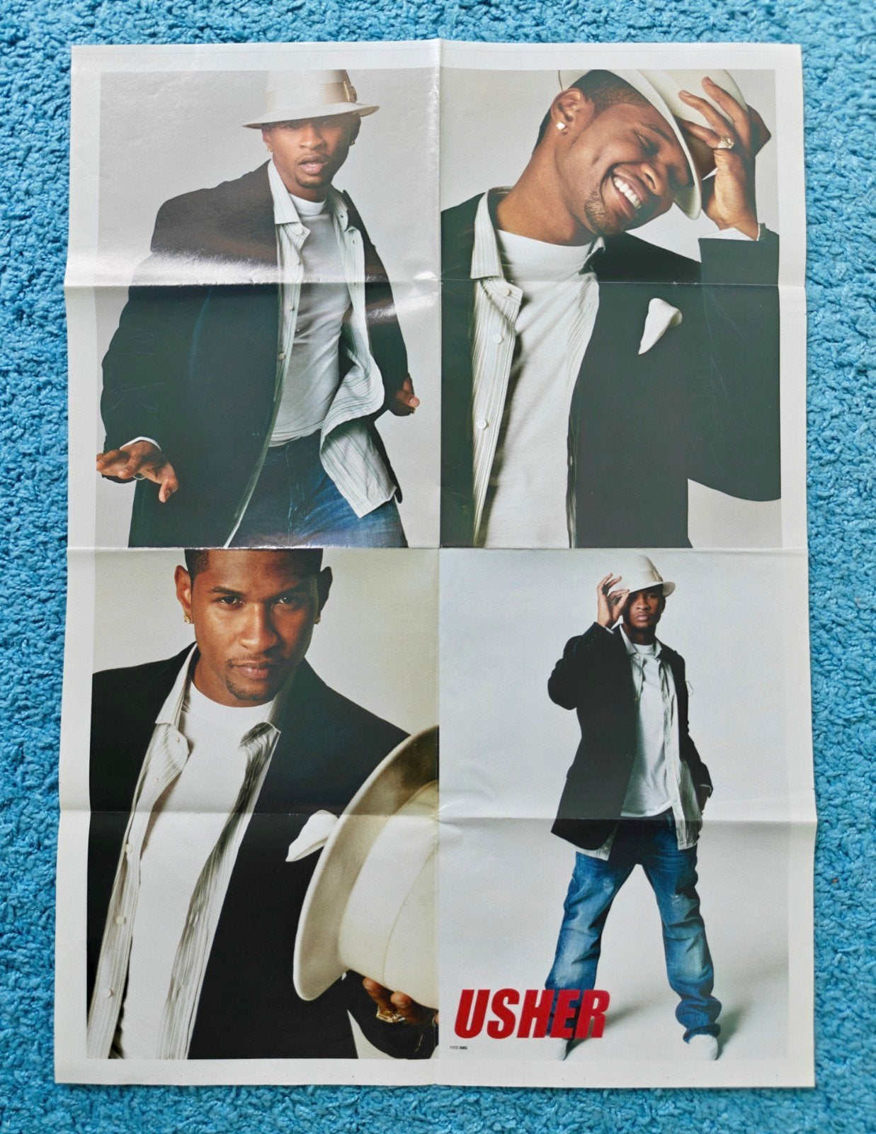 Usher poster hitkrant vintage, Verzamelen, Posters, Rechthoekig Staand, Nieuw, Ophalen of Verzenden, A1 t/m A3