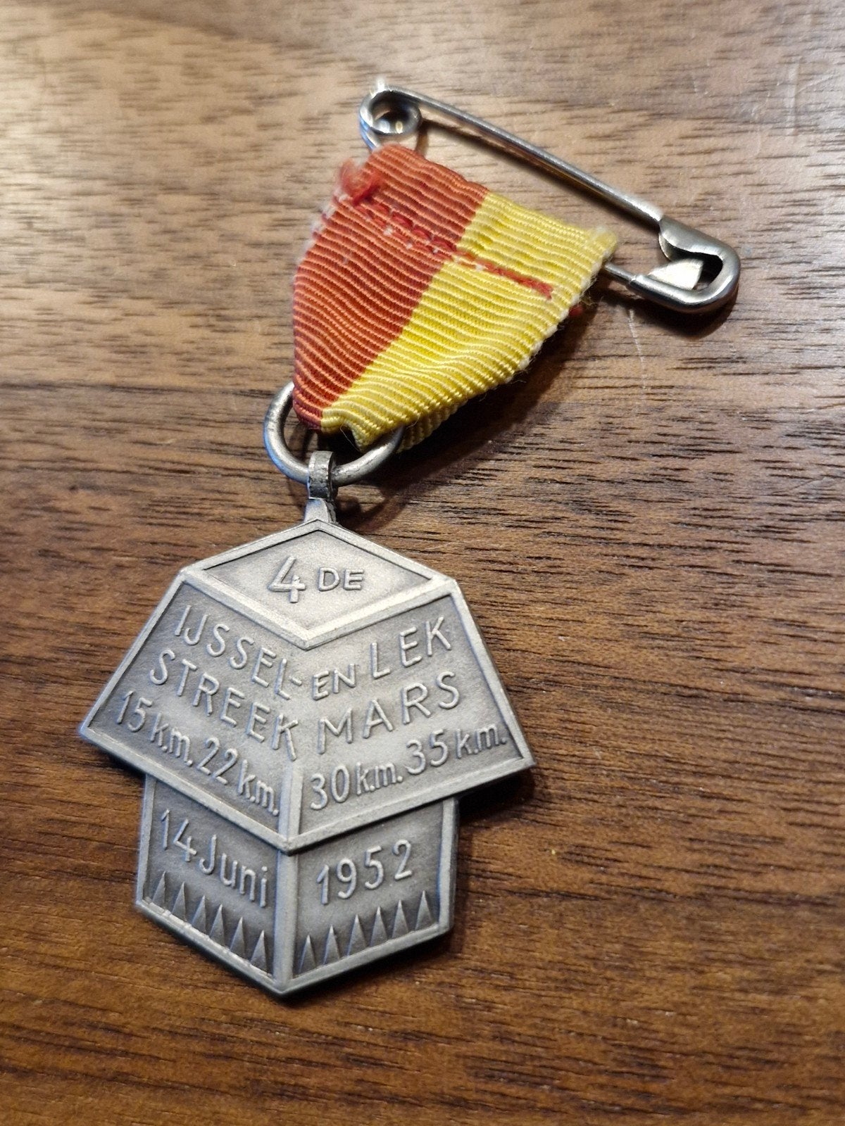 341 4e IJssel- en Lekstreek Mars Medaille 1952, Postzegels en Munten, Ophalen of Verzenden