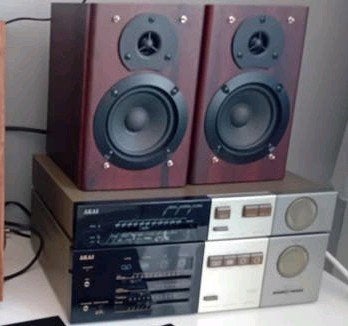Vintage Akai AM-M11 Versterker/Tuner/Boxen, Ophalen, Akai