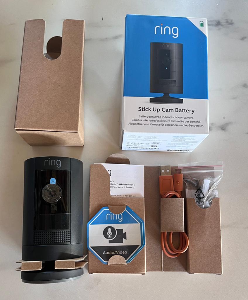 2 X Ring Stick Up Cam Battery (alleen ophalen), Ophalen, Bewegingsdetectiesensor, Zo goed als nieuw, Draadloos