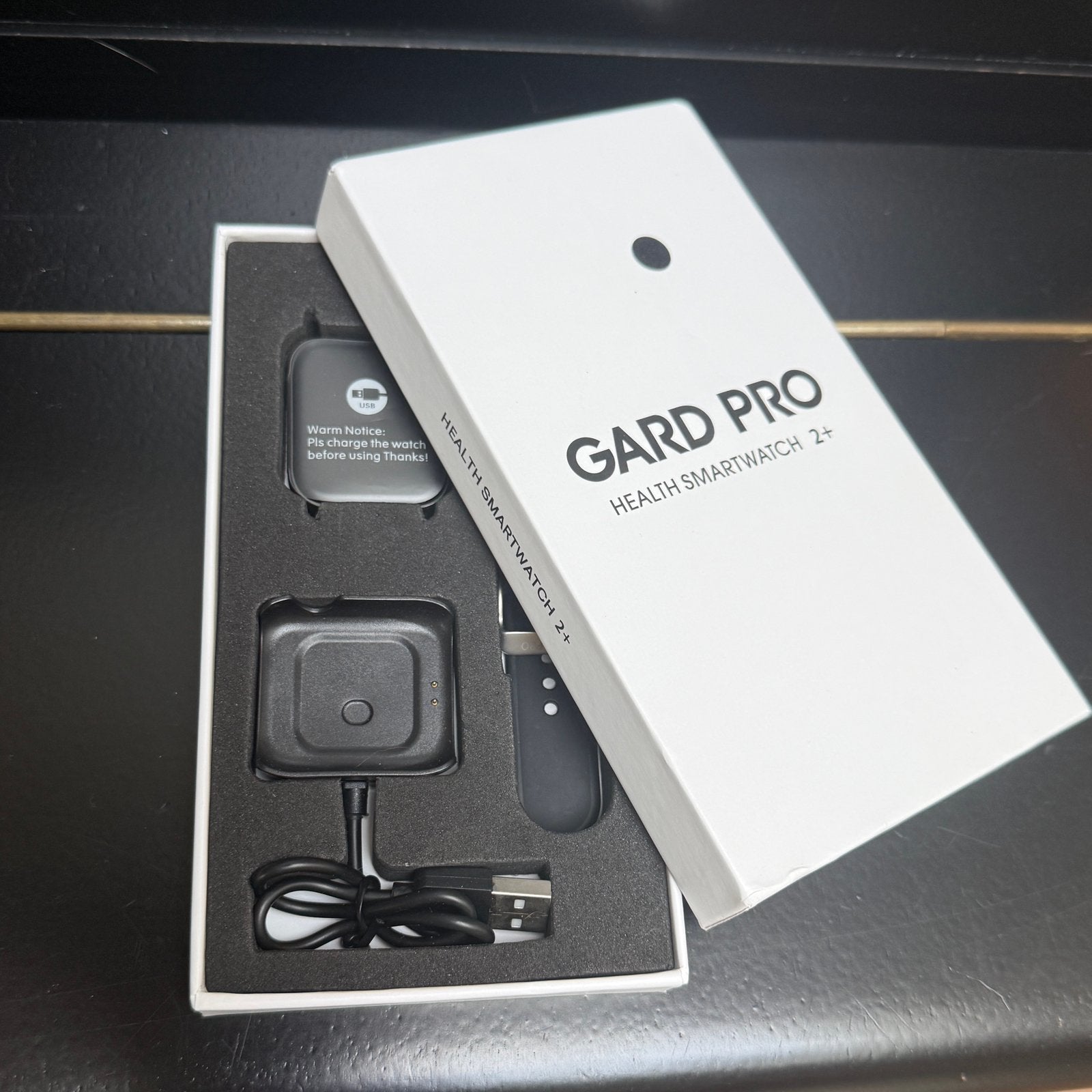 GARD PRO HEALTH SMARTWATCH 2+, Zwart, Ophalen of Verzenden, Zo goed als nieuw, Waterdicht
