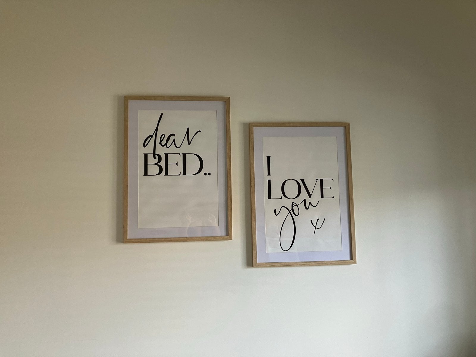 2 leuke grote kaders voor boven bed - wegens verhuis, Ophalen, Zo goed als nieuw, Wanddecoratie