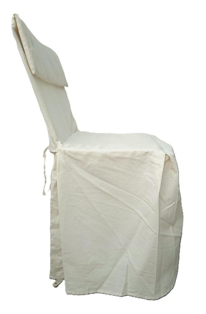 2x stoelhoezen voor bistro stoeltjes, Huis en Inrichting, Stoelen, Ophalen, Bistro, Twee, Wit