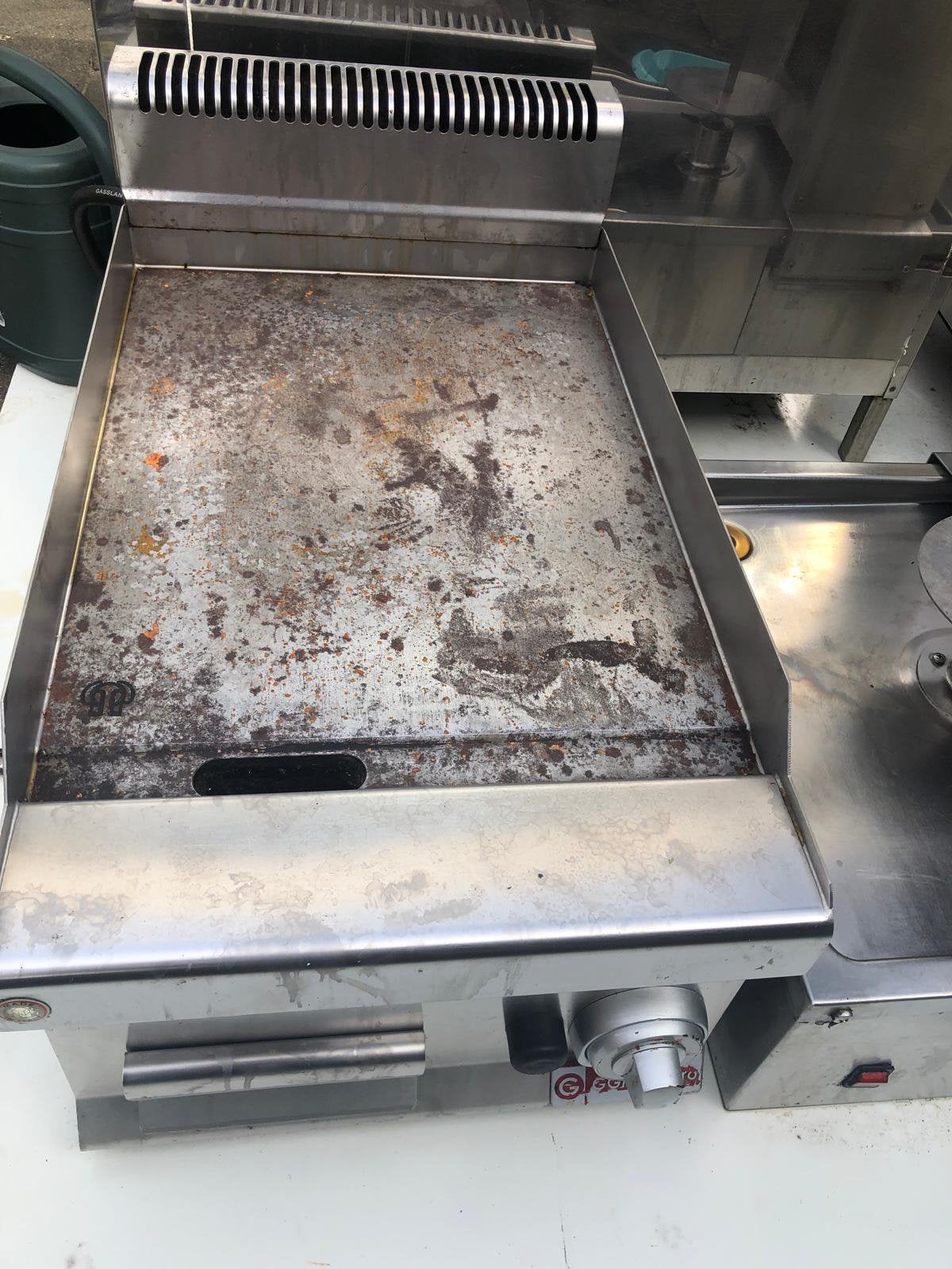 GGM Gastro gas bakplaat grillplaat horeca RVS, Ophalen, Gebruikt