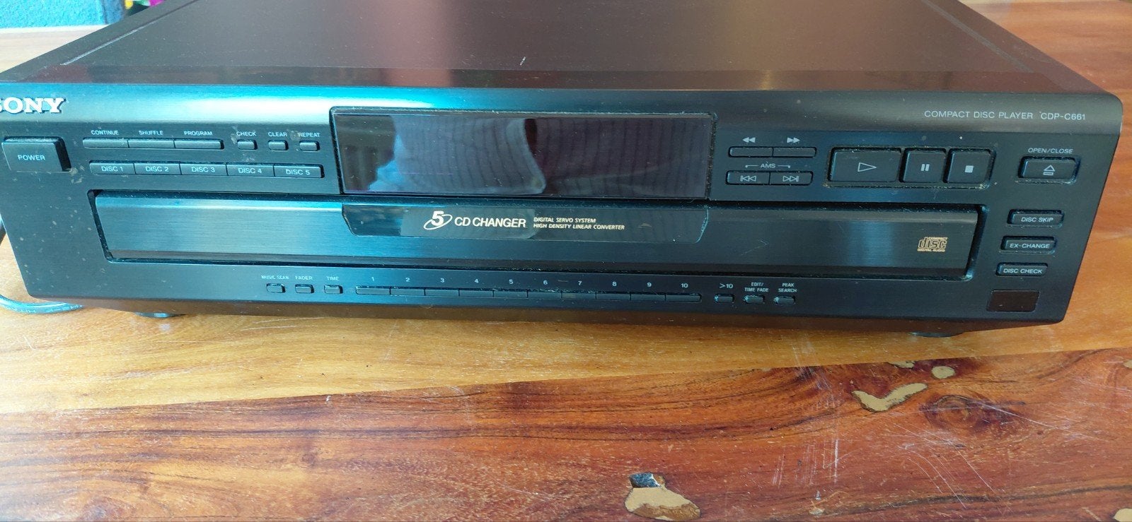 SONY CDP-C661 5CD SPELER, Ophalen, Gebruikt, Sony, Wisselaar