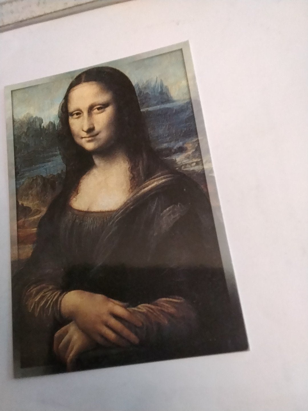 Ansichtkaart Mona Lisa - Parijs en zijn wonderen, Ophalen of Verzenden, 1980 tot heden, Ongelopen