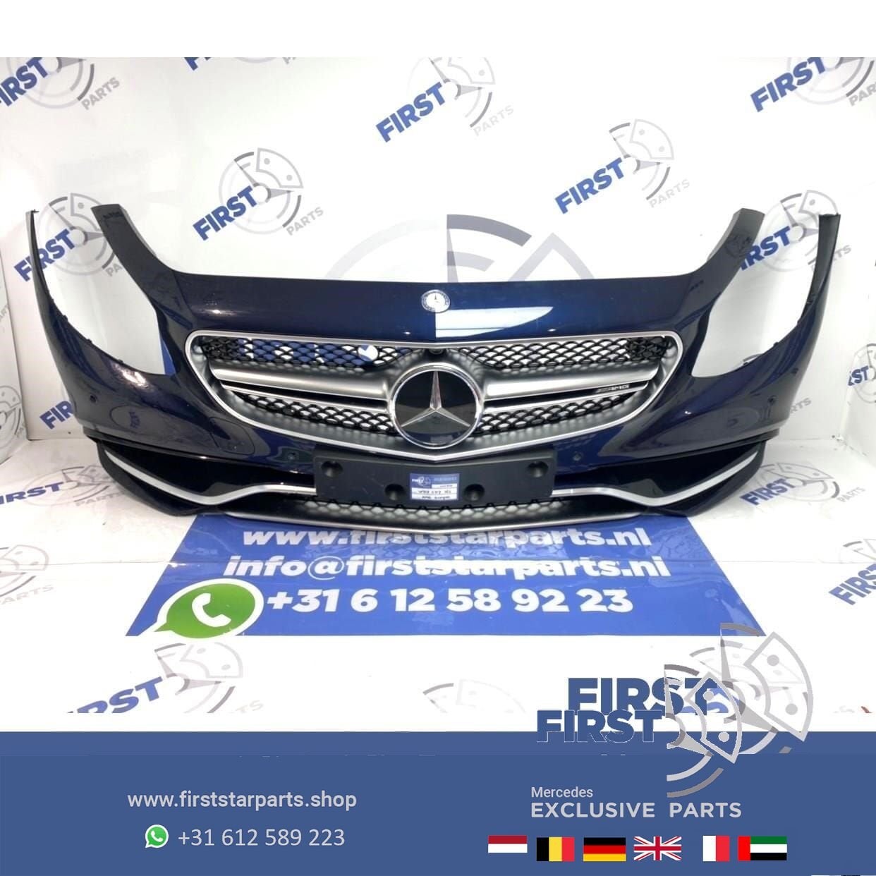 COMPLETE S63 AMG VOORBUMPER S Klasse COUPÉ CABRIO 63 BLAUW o, Gebruikt, -, Voor, Ophalen of Verzenden