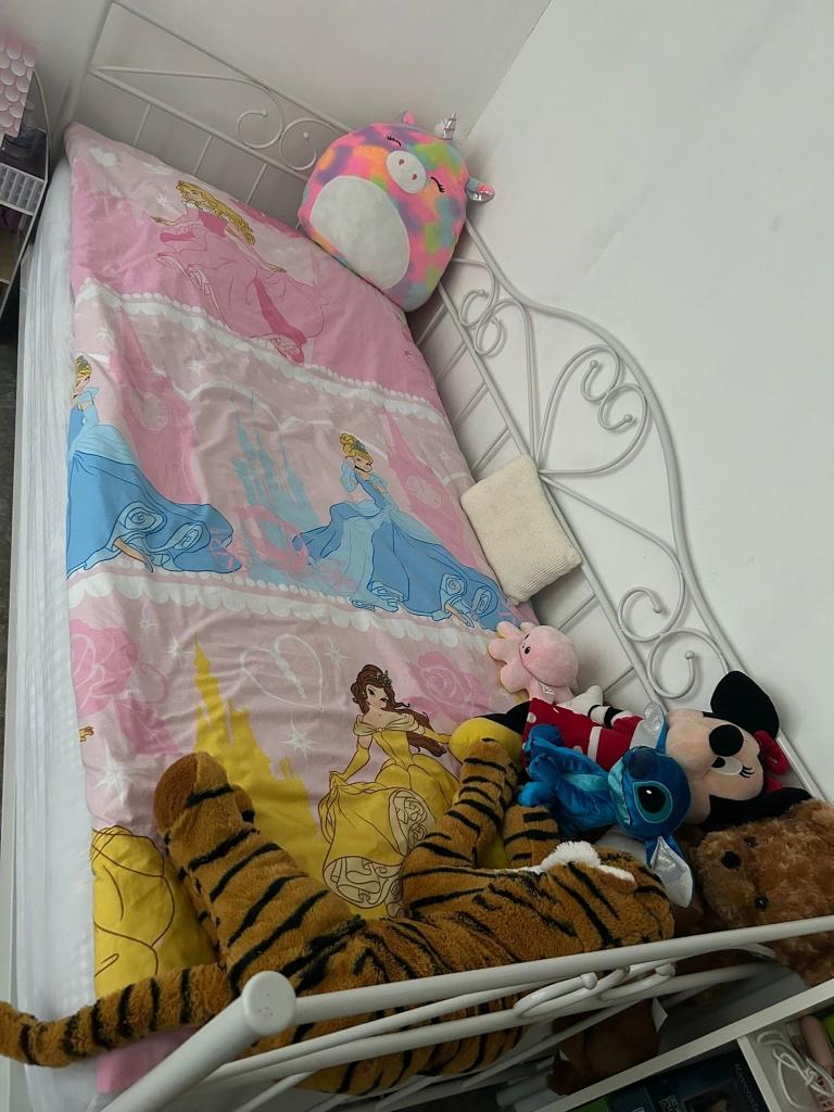 Een persoons bed, Ophalen, 85 tot 100 cm, Gebruikt, Lattenbodem
