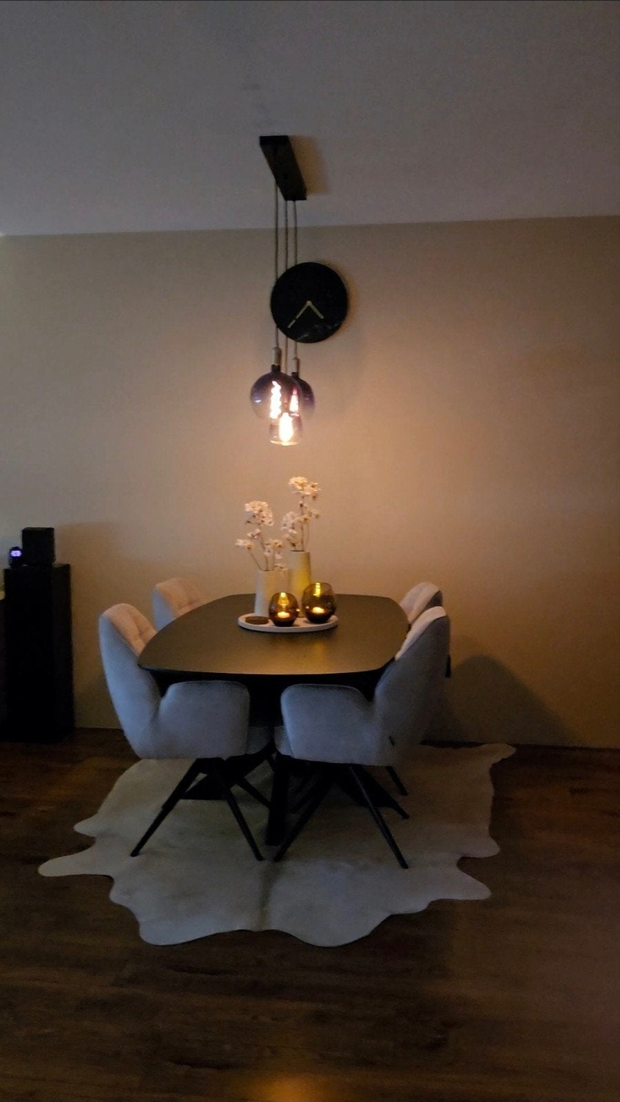 Koeienvel vloerkleed beige/wit, Ophalen, 200 cm of meer, Zo goed als nieuw, Beige