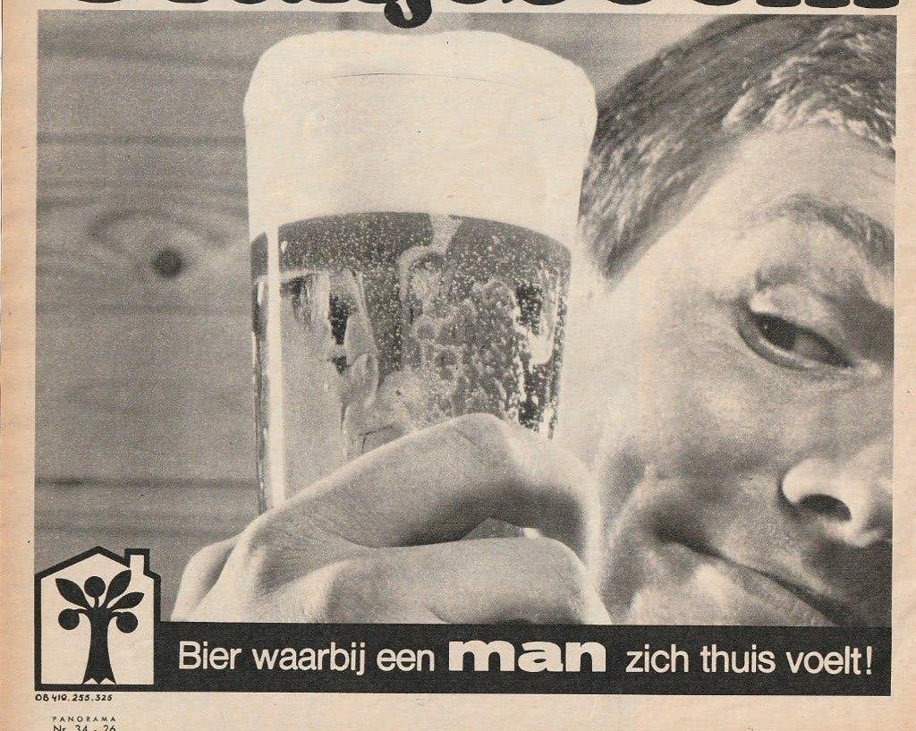 Retro reclame 1964 Oranjeboom bier een kloek pils, Verzenden, Overige typen