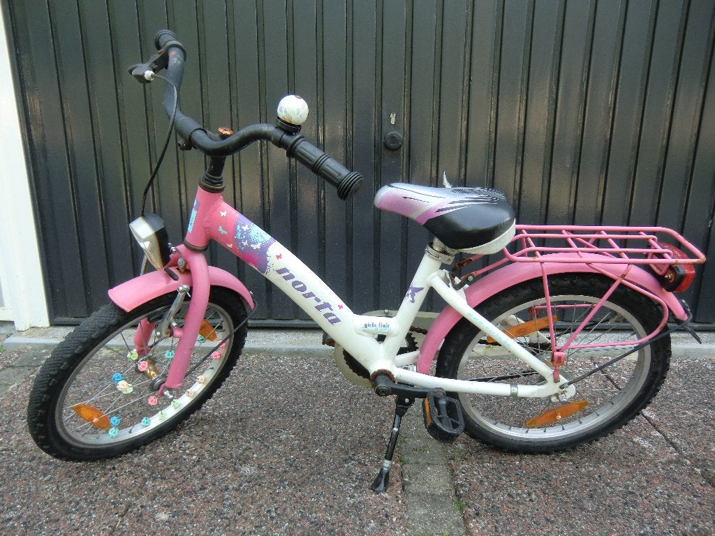 NORTA "Girls Flair" wielmaat 16 inch, bel en terugtraprem, Ophalen, Gebruikt, Terugtraprem, Minder dan 16 inch