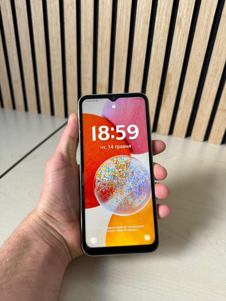 Samsung Galaxy A14 64GB Lichtgroen - Zo goed als nieuw, Overige kleuren, Touchscreen, Ophalen of Verzenden, Zo goed als nieuw
