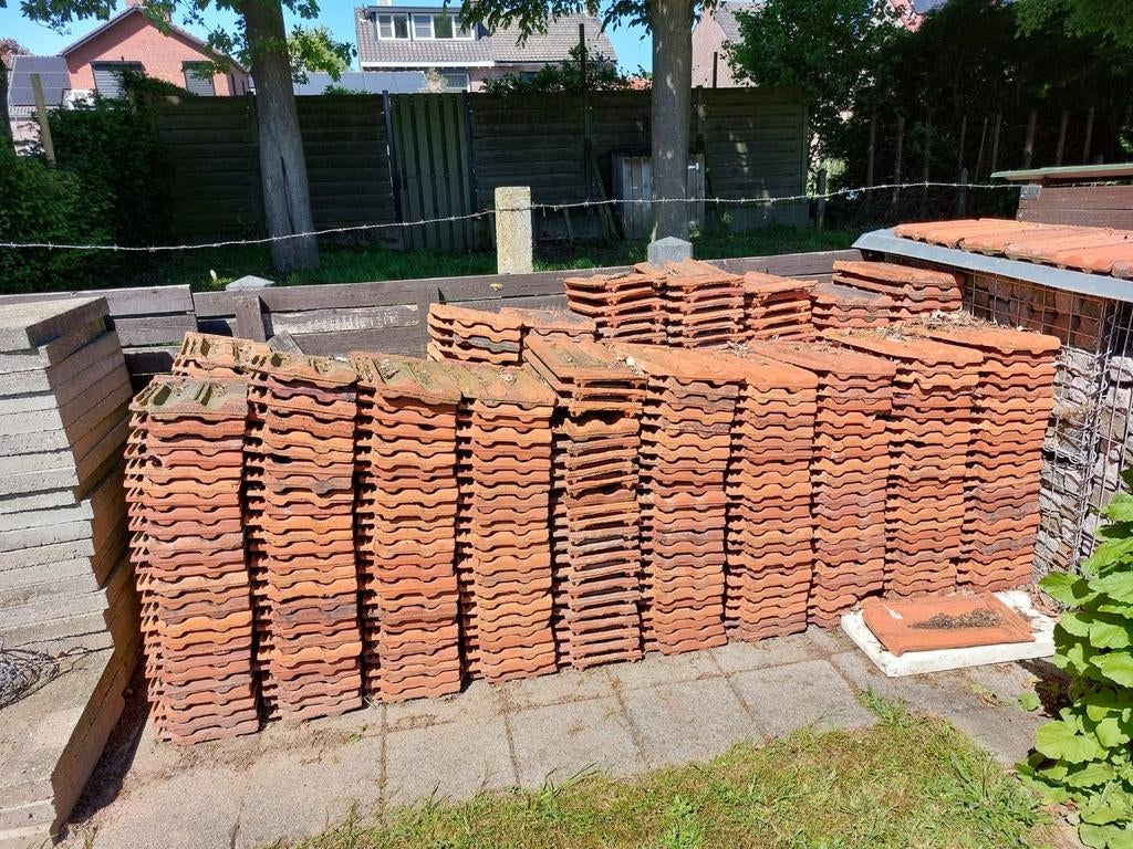 Dakpannen, diverse partijen beschikbaar, Ophalen, Gebruikt, Steen of Klei, 15 m² of meer