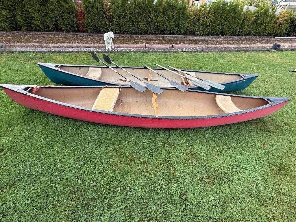 Canadese kano's, Watersport en Boten, Ophalen, Gebruikt, Met peddels, Twee personen