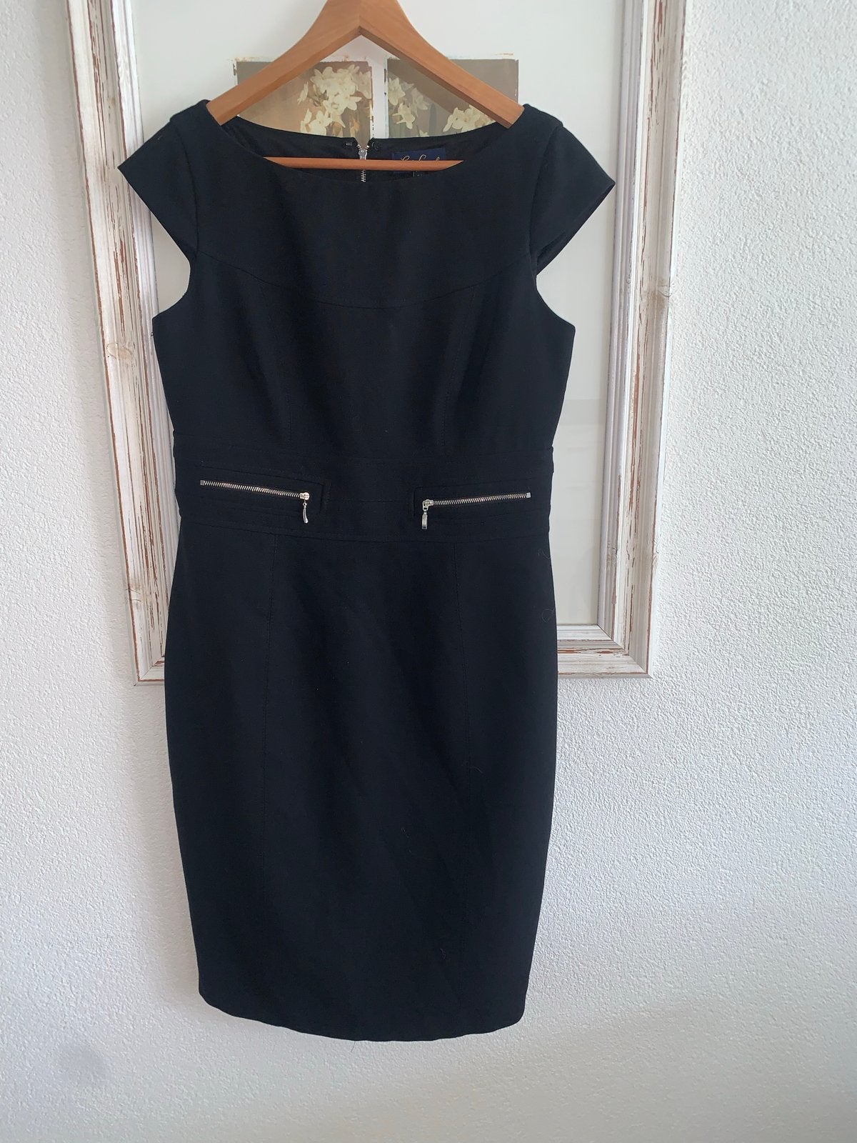 Luisa Spagnoli zwarte jurk met ritsdetails maat 44 nieuw, Zwart, Maat 42/44 (L), Nieuw, Ophalen of Verzenden