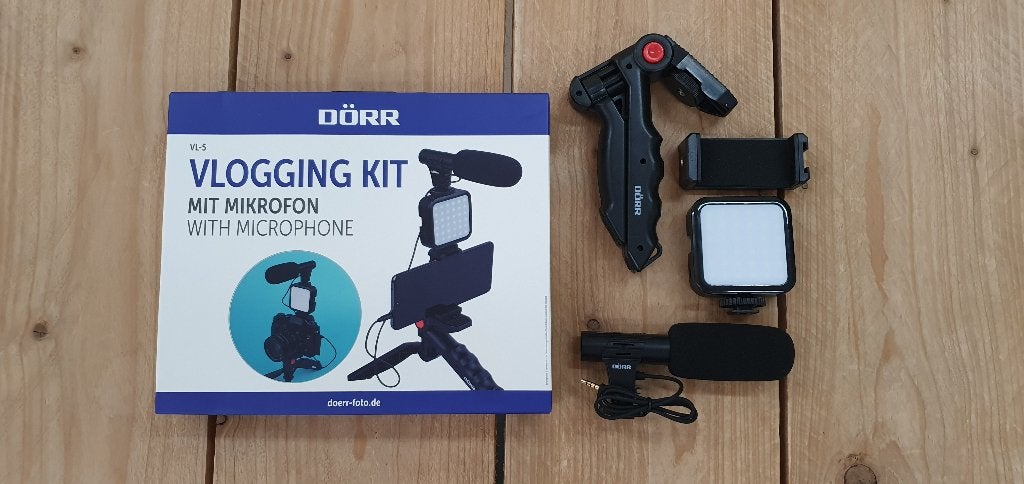 DÖRR vlogging / vlog KIT VL-5 - Film / foto set met statief, 125 cm of minder, Nieuw, Nvt, Nvt