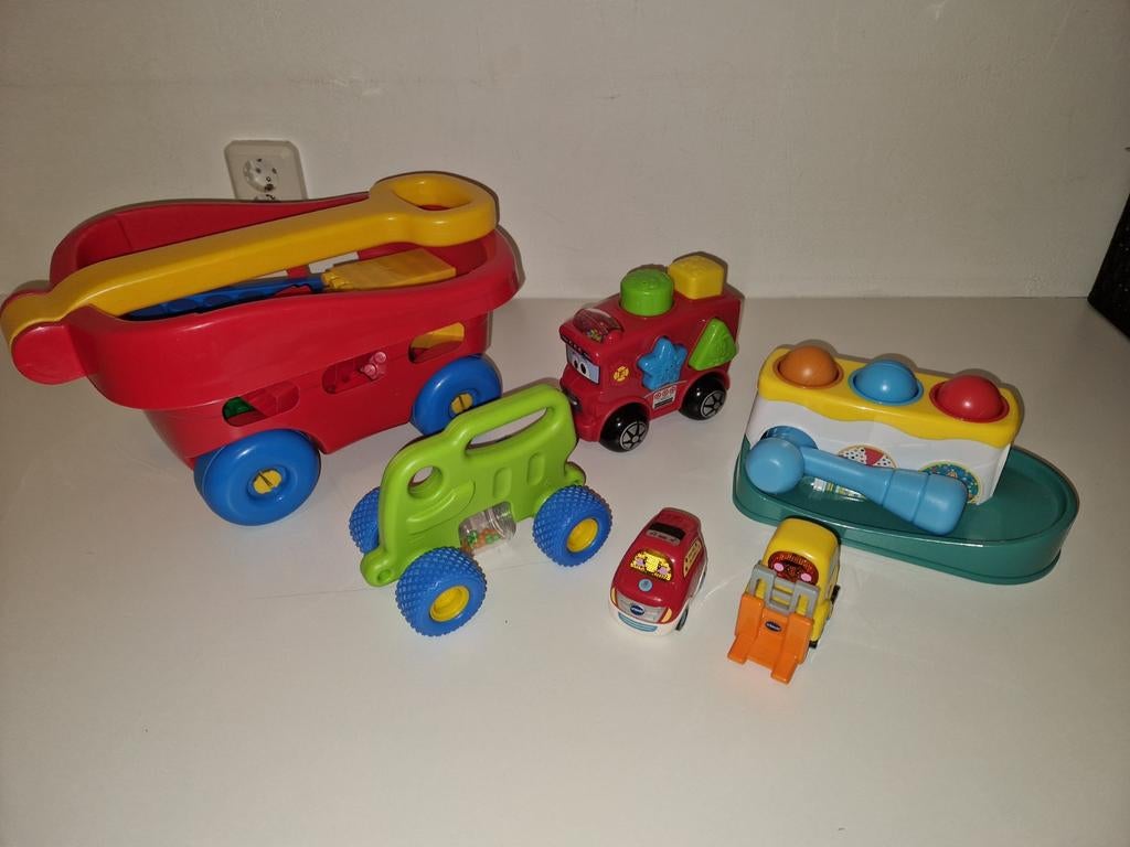 Leuke speelgoed set voor jongens - blokkenwagen en meer!, Ophalen of Verzenden, Zo goed als nieuw, Jongen