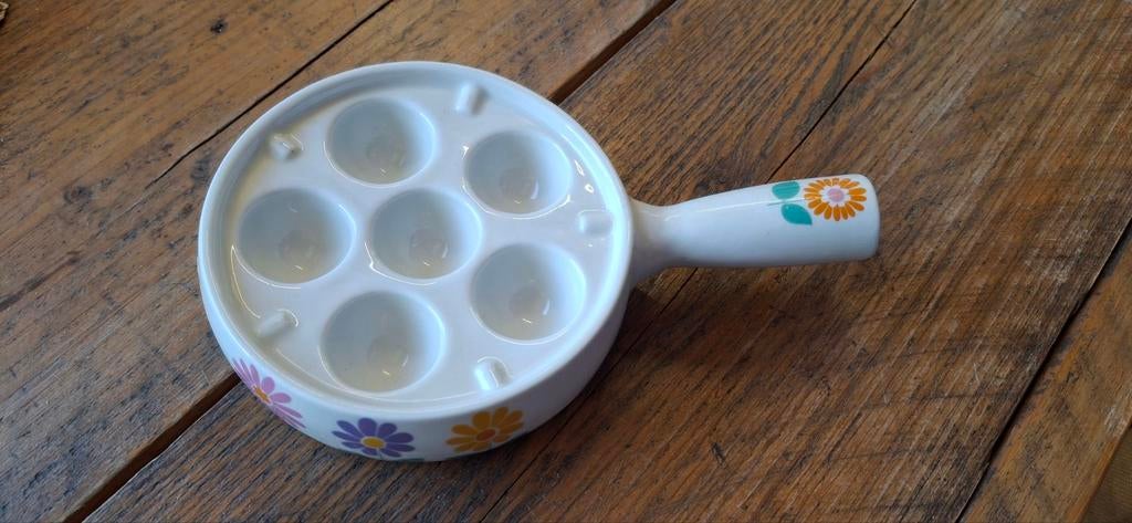 slakkenpan escargot Porcelaine d'Art, Roland Freyry 2 stuks, Ophalen of Verzenden