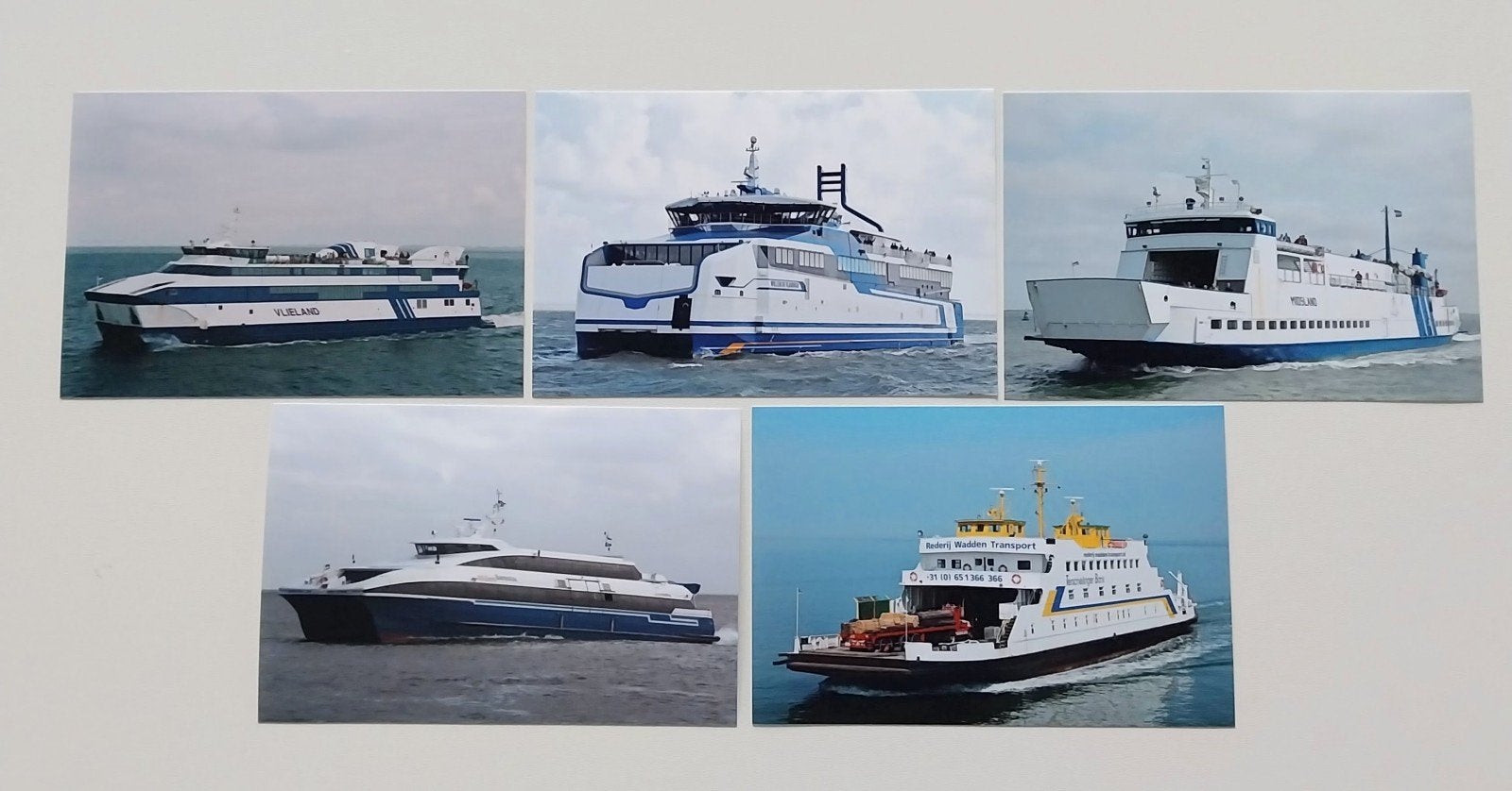 5 Veerboten van Doeksen., Ophalen of Verzenden, Zo goed als nieuw, Kaart, Foto of Prent