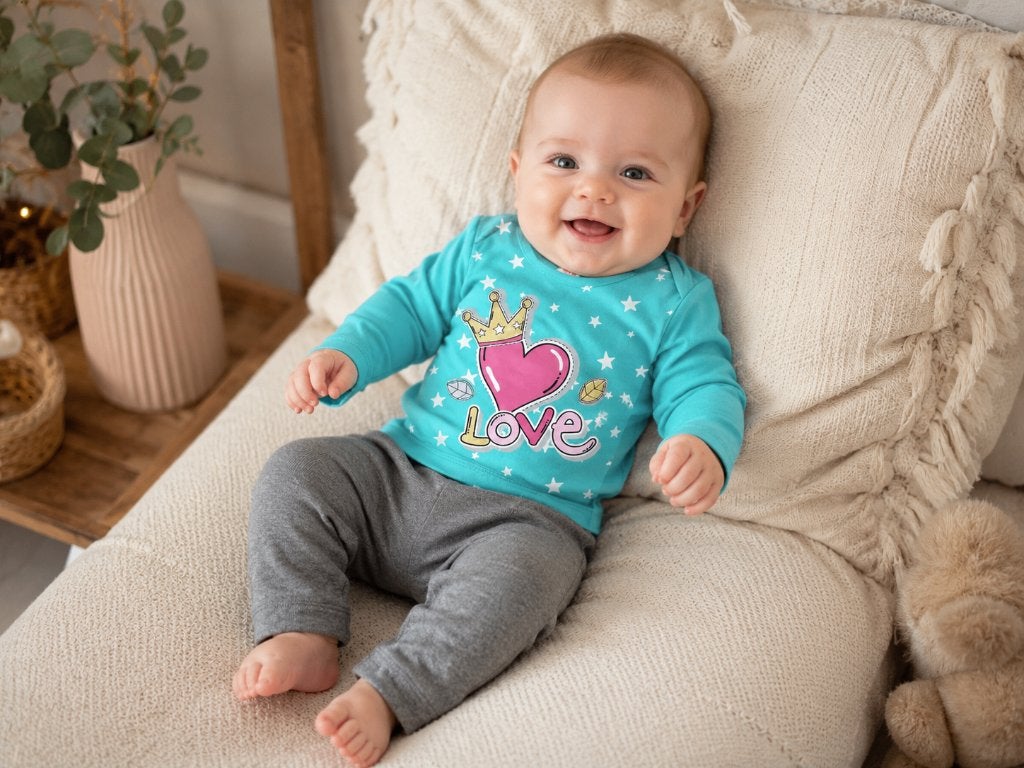 2 Delige set Nas Bebe turquoise 6-9 maanden NIEUW, SO, Meisje, Nieuw, Setje