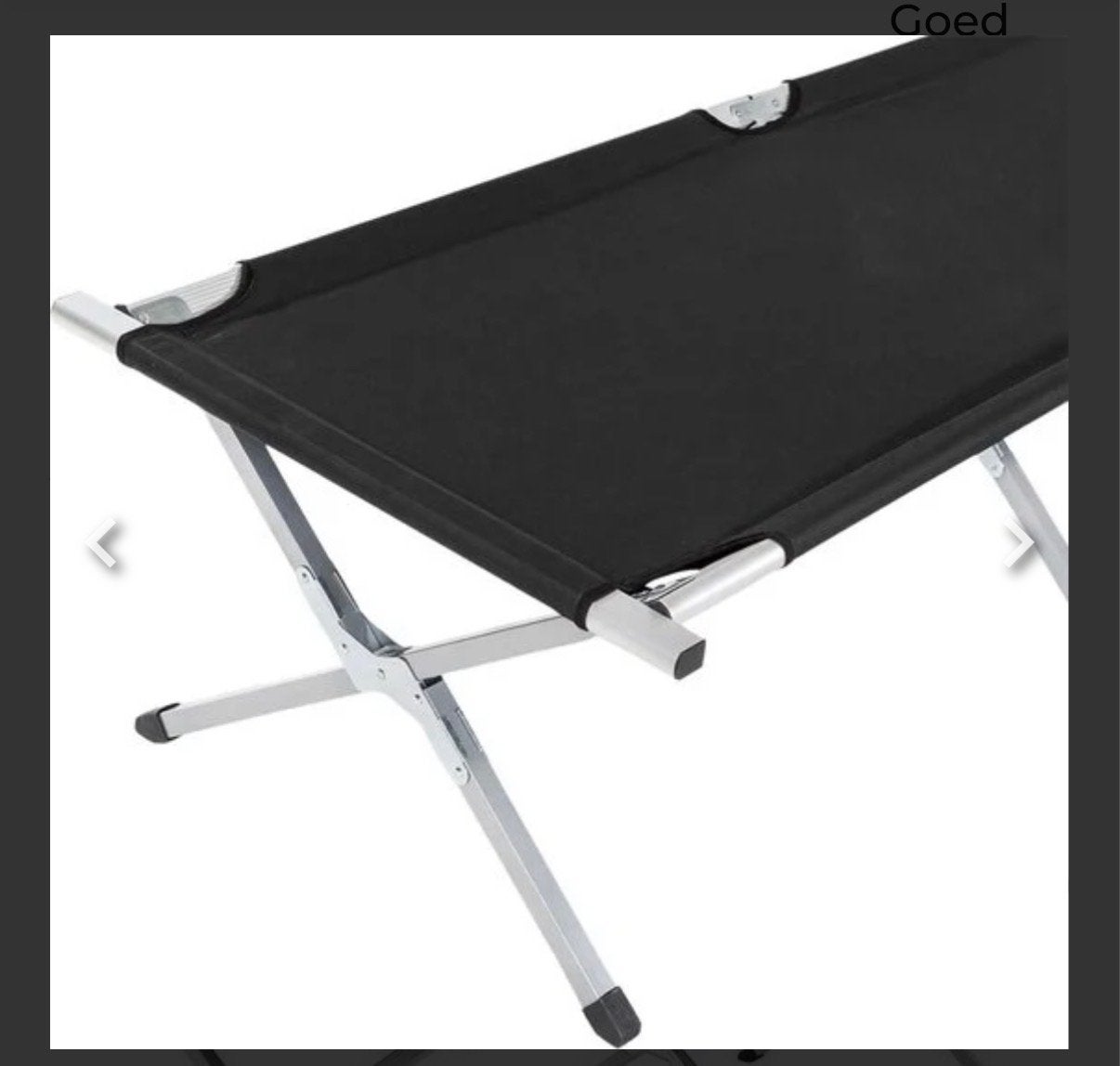 2 TecTake Veldbed - Inklapbaar & Draagbaar met Draagtas, Ophalen of Verzenden, Nieuw, Overige